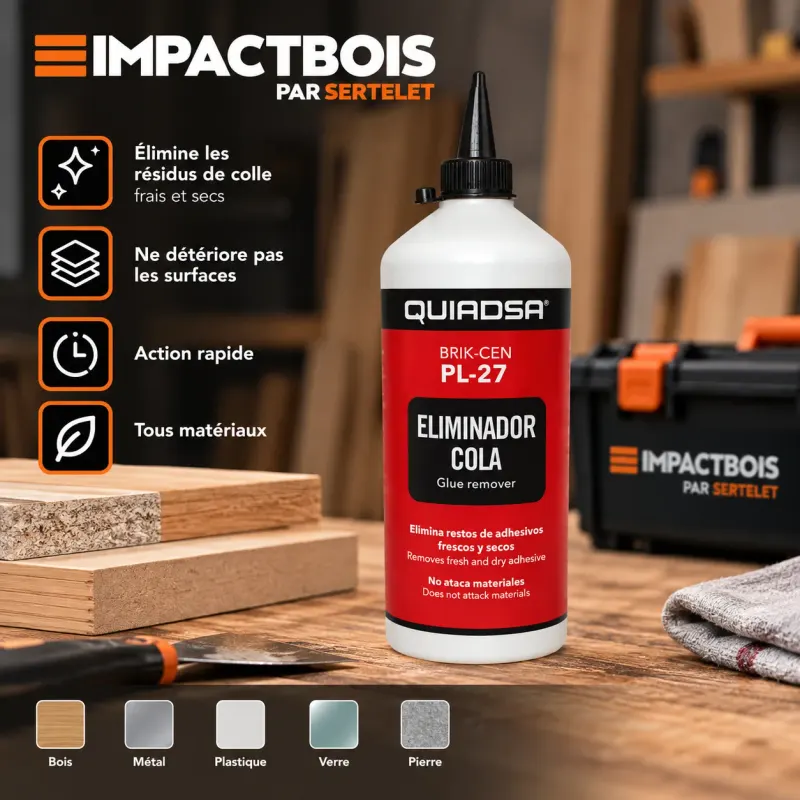Quiadsa éliminateur de colle PL-27 1L